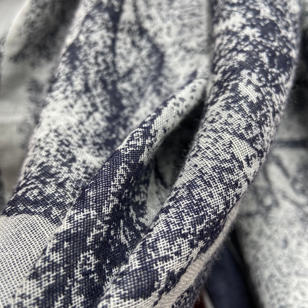DIOR SCARF 140 CM IN WOOL MIX SILK 667138