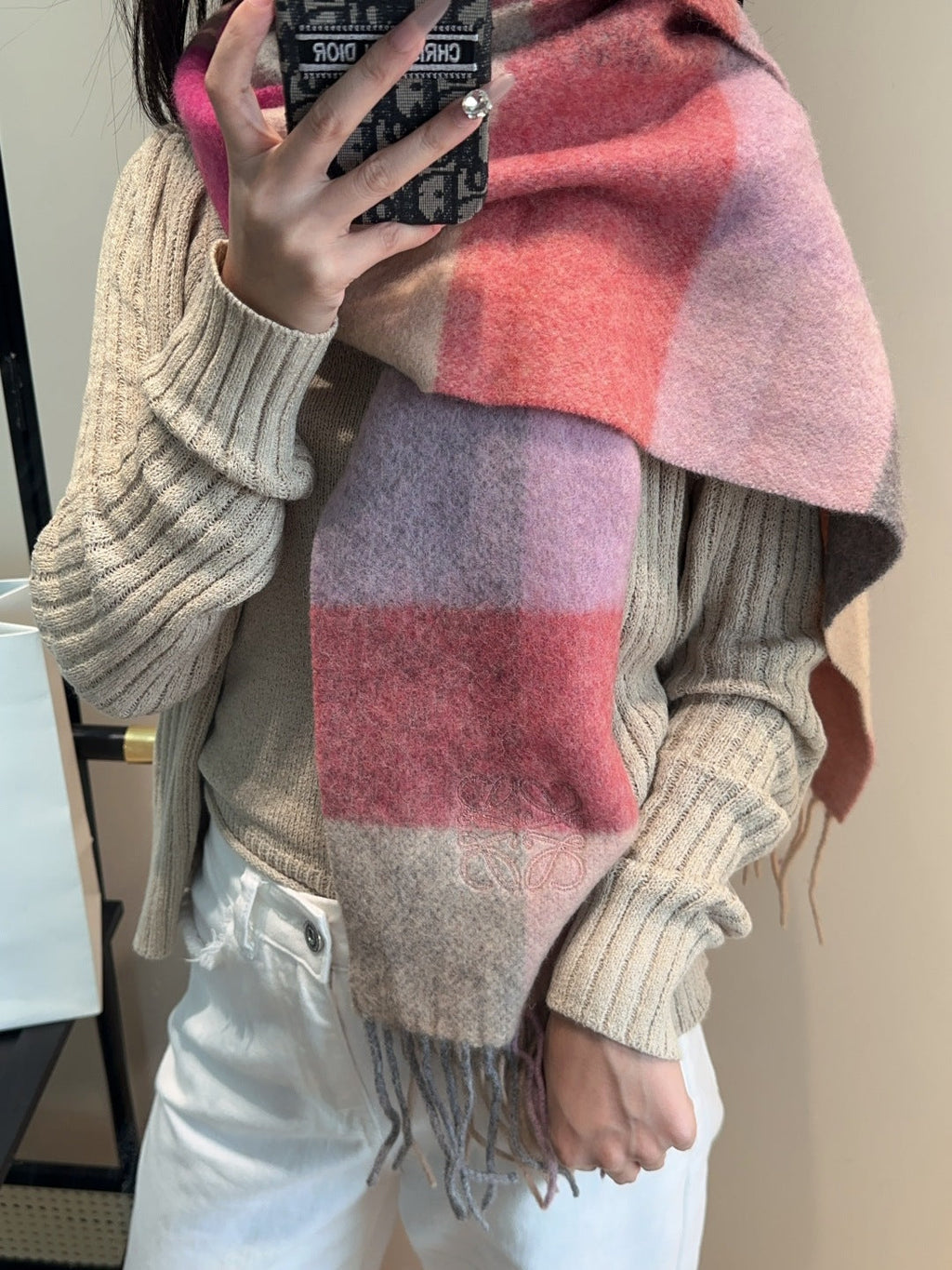 LOEWE 25S SCARF 180 IN CASHMERE 856349