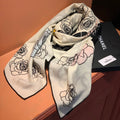 CHANEL 25S SCARF 140 CM IN CASHMERE AND SILK 943335