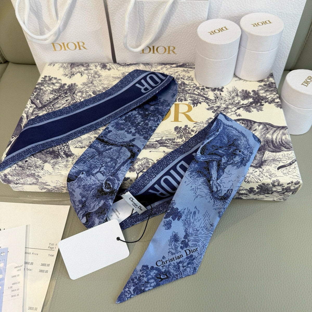 DIOR TWILLY 100 CM IN SILK 714365