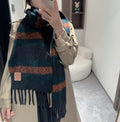 LOEWE SCARF IN COLORFUL WOOL AND MOHAIR 415218