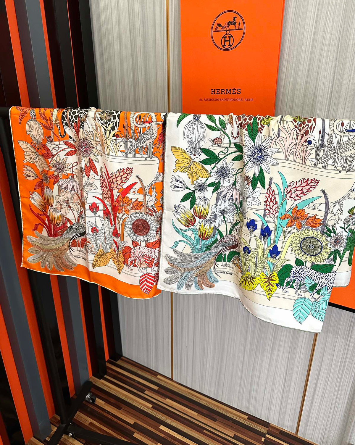 HERMES HERMES 25S SCARF 90 IN SILK 735741