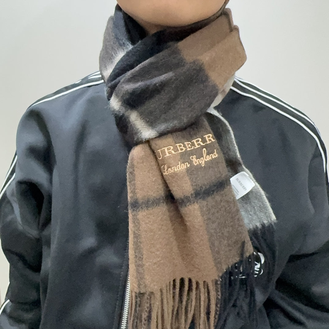 BURBERRY BBR SCARF 180 CM IN CASHMERE 489893
