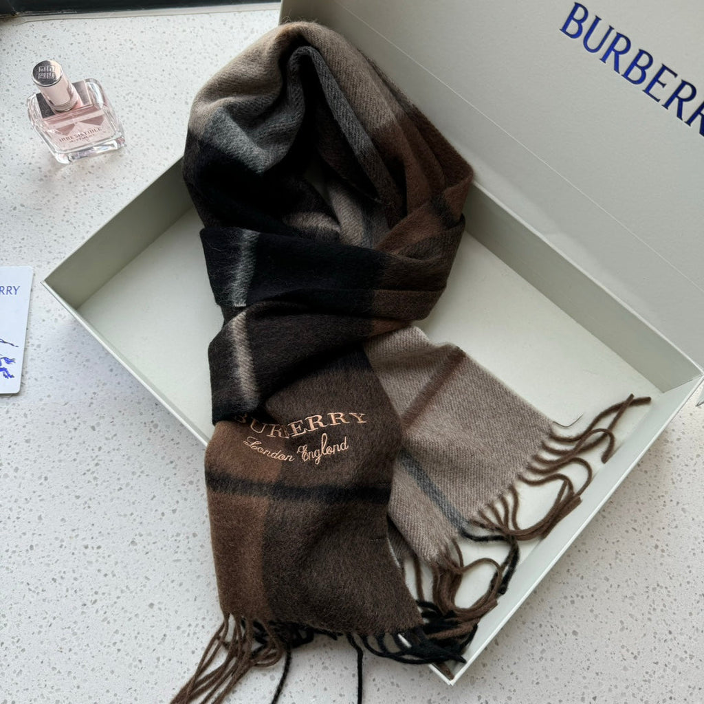 BURBERRY BBR SCARF 180 CM IN CASHMERE 489893