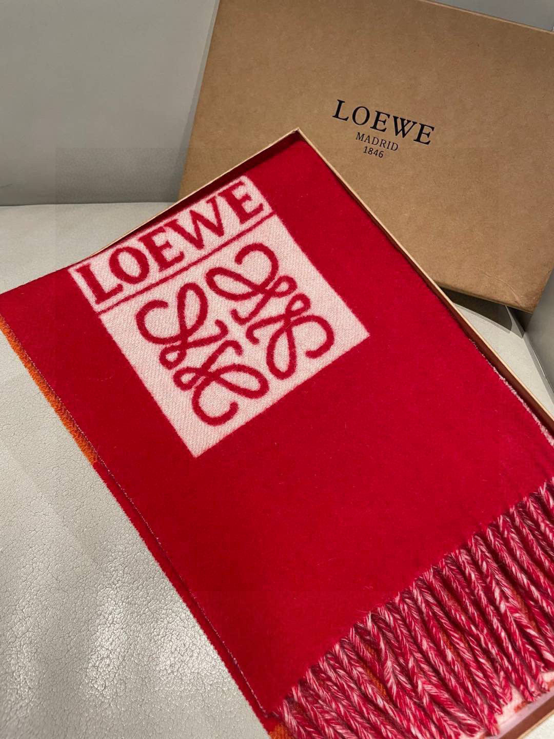 LOEWE 25S SCARF 190 IN CASHMERE 856522